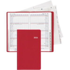 BIELLA    Planer Luzern             2026 855512470 1M/2S weinrot ML    8.7x15.3cm