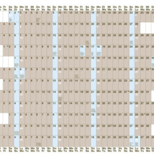 BIELLA    Jahres-Wandplaner         2026 876012000 1J/1S weiss ML       69.5x46cm