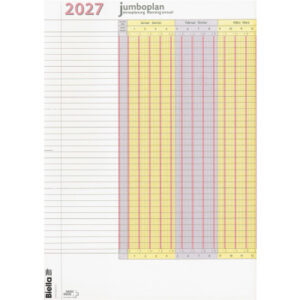 BIELLA    Wandplaner Jumbo 2 Stk.   2027 876418000 1J/1S weiss        64.5x29.7cm