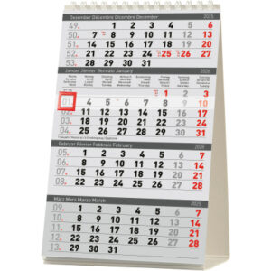 BIELLA    Pultkalender Desktop      2026 887040000 4M/1S Delta weiss ML 12.5x20cm