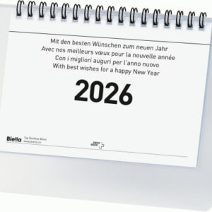 BIELLA    Pultkalender Desktop      2026 887061000 1M/1S Basic ws ML  14.8x10.5cm