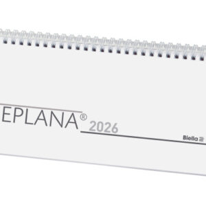 BIELLA    Pultkalender Seplana      2026 887371000 1W/2S grau ML      29.8x11.7cm