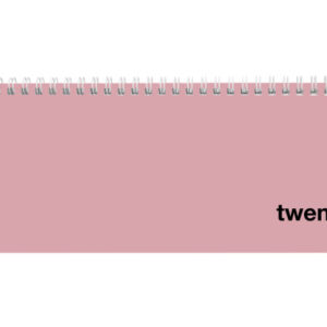 BIELLA    Pultkalender Colorful     2026 888377400 1W/2S rosa ML      29.7x10.5cm