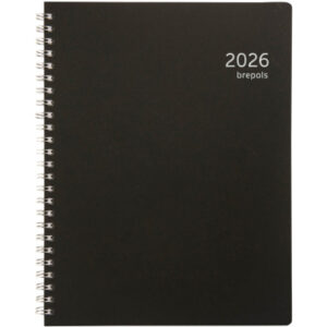 BREPOLS   Agenda Timing poyprop     2026 26.3.1351 1W/2S schwarz        17.1x22cm