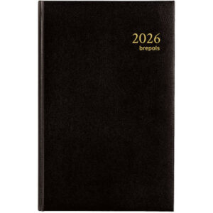 BREPOLS   Agenda Saturnus Lima Ku.  2026 26.3.0079 1T/1S schwarz        13.5x21cm
