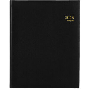 BREPOLS   Agenda Concorde Lima Ku.  2026 26.3.0098 1W/2S schwarz          21x27cm