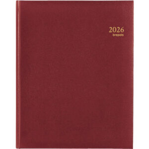 BREPOLS   Agenda Concorde Lima Ku.  2026 26.3.0099 1W/2S weinrot          21x27cm