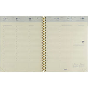 BREPOLS   Agenda Concorde           2026 26.3.0108 1W/2S Ersatz chamois   21x27cm