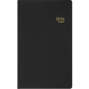 BREPOLS   Agenda Breform Seta       2026 26.3.0114 1T/1S schwarz        10.5x17cm