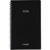 BREPOLS   Agenda Breform Polypro    2026 26.3.0116 1T/1S schwarz        10.5x17cm