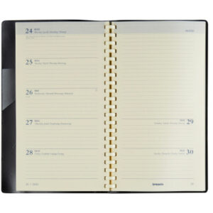 BREPOLS   Agenda Notaplan           2026 26.3.0166 1W/1S Ersatz chamois    9x16cm