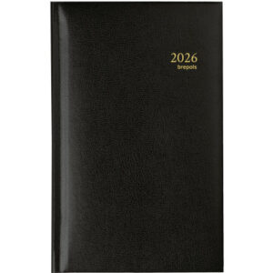 BREPOLS   Agenda Interplan Lima Ku. 2026 26.3.1150 1W/1S schwarz           9x16cm