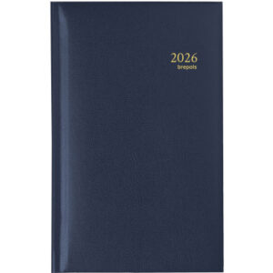 BREPOLS   Agenda Interplan Lima Ku. 2026 26.3.1275 1W/1S blau          9.5x16.6cm