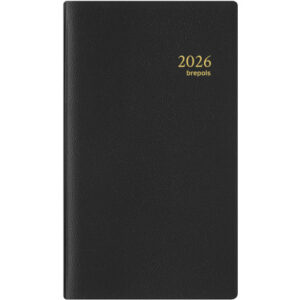 BREPOLS   Agenda Interplan Genova   2026 26.3.0187 1W/1S schwarz           9x16cm