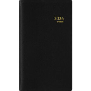 BREPOLS   Agenda Breplan Genova Pla 2026 26.3.1284 1W/1S schwarz           9x16cm
