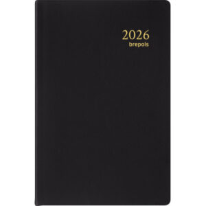 BREPOLS   Agenda Delta 834 Seta     2026 26.3.0247 1W/2S schwarz       8.5x12.5cm