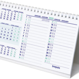 BREPOLS   Tischkalender quer        2026 26.3.0127 1M/1S                21x12.5cm