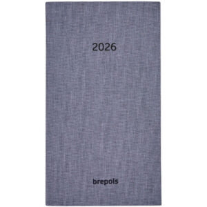 BREPOLS   Agenda Notavision Dubl.   2026 26.3.1476 1W/2S grau              9x16cm