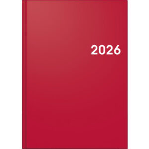 BRUNNEN   Buchkalender              2026 079561016 1T/1S rot ML                A5