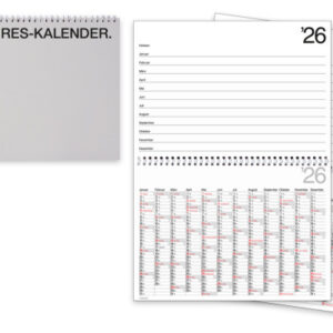 BÜHNER    10-Jahreskalender DE      2026 ZK-DECKEL bis 2036             29.7x21cm