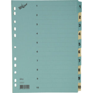 BüROLINE  Kartonregister              A4 40548     blau/beige                1-10