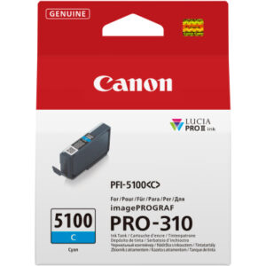 CANON     Tintenpatrone             cyan PFI-5100  iPF PRO-310               14ml