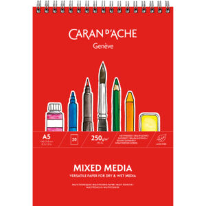 CARAN D'A Spiralzeichenblock          A5 454.115   250g/m2               20 Blatt