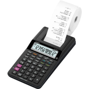 CASIO     Tischrechner druckend HR-8RCEBK 12-stellig             schwarz