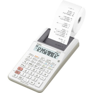 CASIO     Tischrechner druckend HR-8RCEWE 12-stellig               weiss