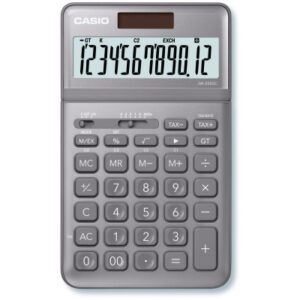 CASIO     Tischrechner JW200SCGY 12-stellig                grau
