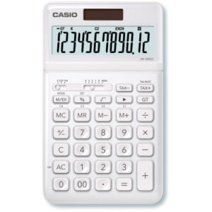 CASIO     Tischrechner JW200SCWE 12-stellig               weiss