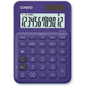 CASIO     Mini Taschenrechner MS20UCPL  12-stellig             violett