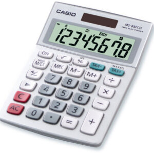 CASIO     Tischrechner MS-88ECO  8-Stellen, Solar/Batterie