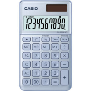 CASIO     Taschenrechner BIC SL1000SCB 10-stellig                blau