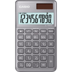 CASIO     Taschenrechner BIC SL1000SCG 10-stellig                grau