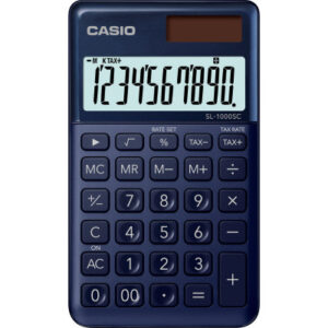 CASIO     Taschenrechner BIC SL1000SCN 10-stellig          dunkelblau