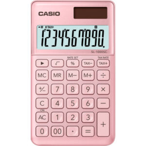 CASIO     Taschenrechner BIC SL1000SCP 10-stellig                pink