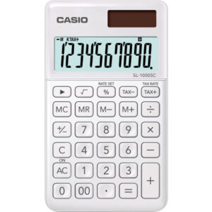 CASIO     Taschenrechner BIC SL1000SCW 10-stellig               weiss
