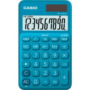 CASIO     Taschenrechner SL310UCBU 10-stellig                blau