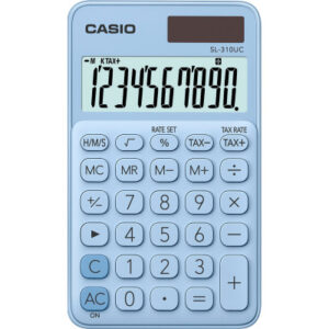 CASIO     Taschenrechner SL310UCLB 10-stellig            hellblau