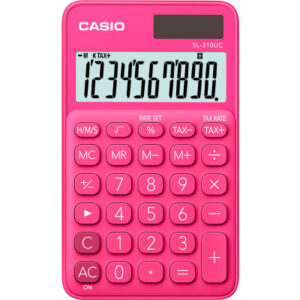 CASIO     Taschenrechner SL310UCRD 10-stellig                 rot
