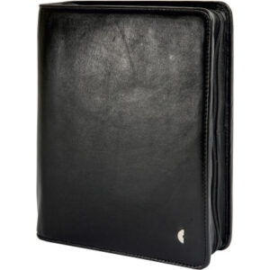 CHRONOPLA Ringbuch Mobil 50102Z.26 Rindnappaleder schwarz      A5