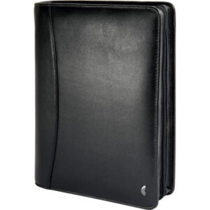 CHRONOPLA Ringbuch Compact Mobil 50173Z.26 Vollrindleder schwarz       A5