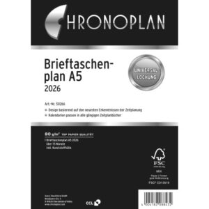 CHRONOPLA Brieftaschenplaner        2026 50266Z.26 15 Monate                   A5
