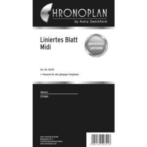 CHRONOPLA Blatt liniert 50341Z.26 25 Blatt                  Midi