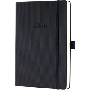 CONCEPTUM Tageskalender             2026 C2610     1T/1S schwarz      21.3x14.8cm