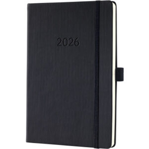 CONCEPTUM Wochenkalender            2026 C2612     1W/2S schwarz      21.3x14.8cm