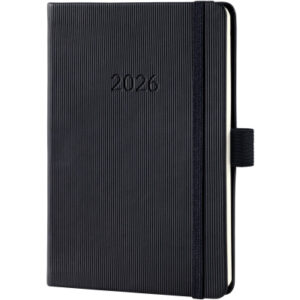 CONCEPTUM Wochennotiz-Kalender      2026 C2615     1W/2S schwarz      15.1x10.8cm