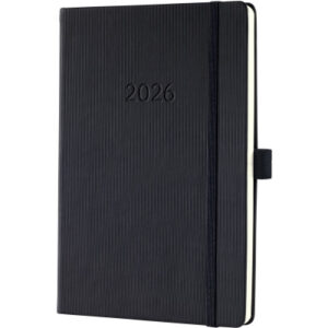 CONCEPTUM Wochenkalender            2026 C2619     1W/2S schwarz      21.3x14.8cm