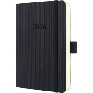 CONCEPTUM Tageskalender             2026 C2621     1T/1S schwarz         14x9.3cm